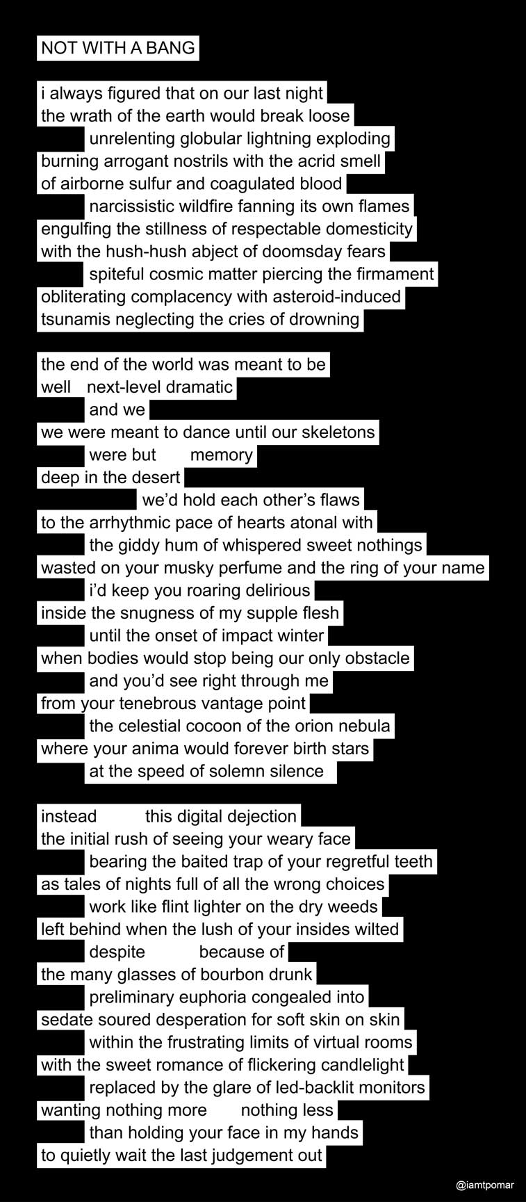 Post image for 'Not with a Bang'